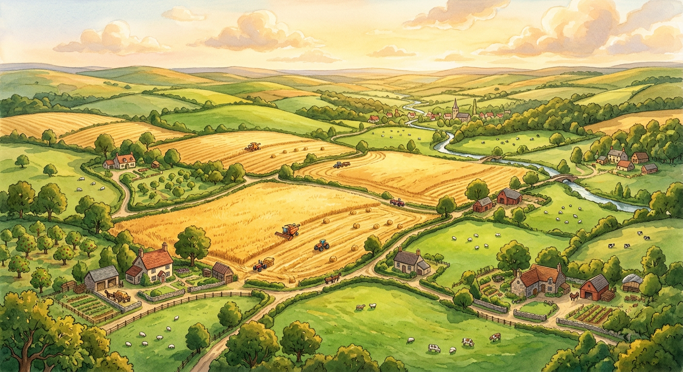 Endless farming fields